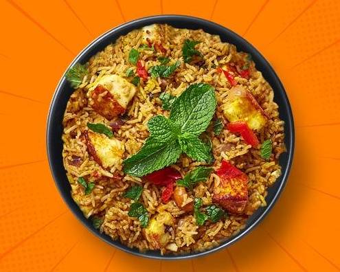 Order Aromatic Paneer Biryani  food online from Mad Over Curry store, Lowell on bringmethat.com