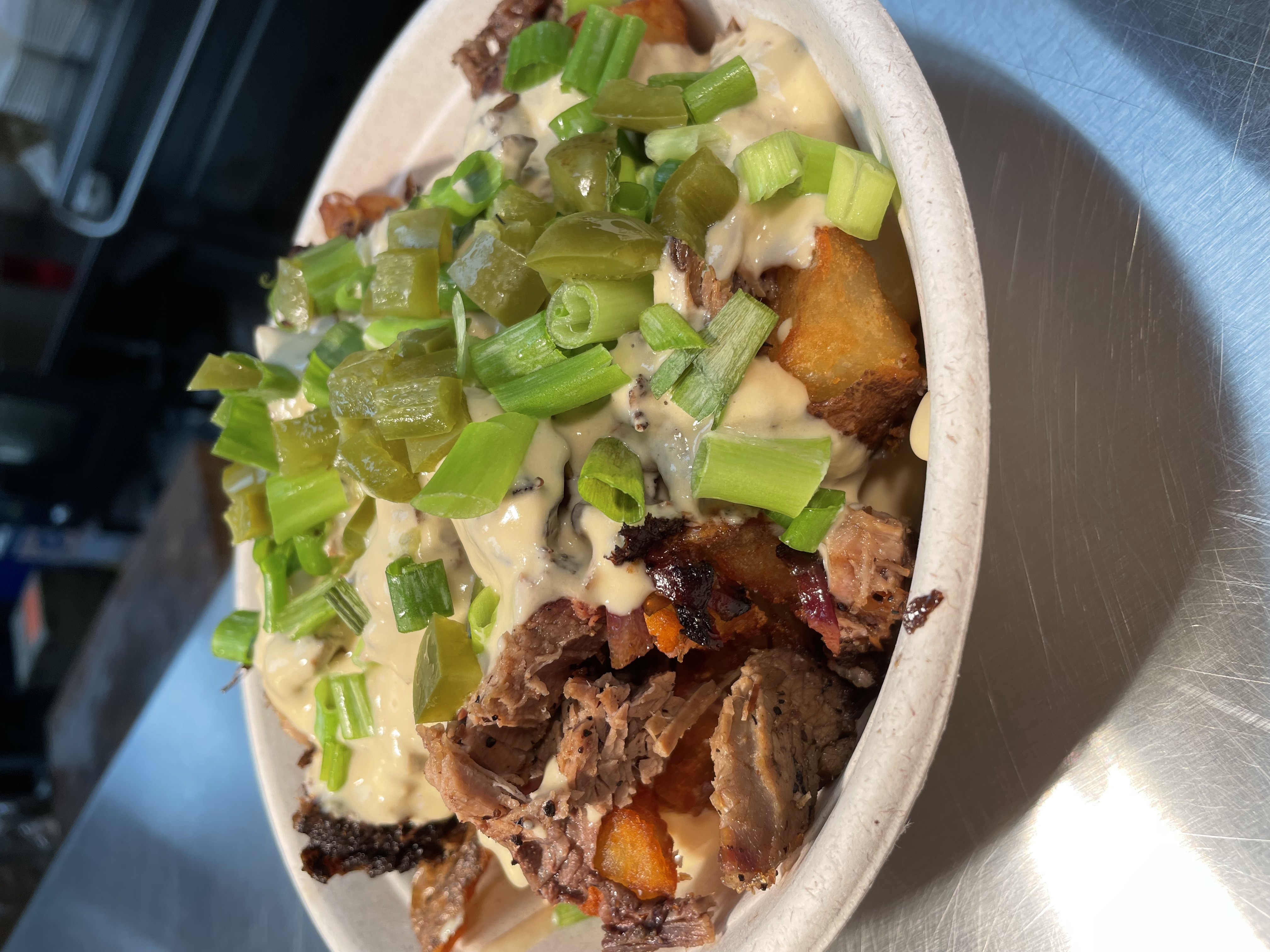 Order Loaded Potatoes food online from Mabel Bbq store, Cleveland on bringmethat.com