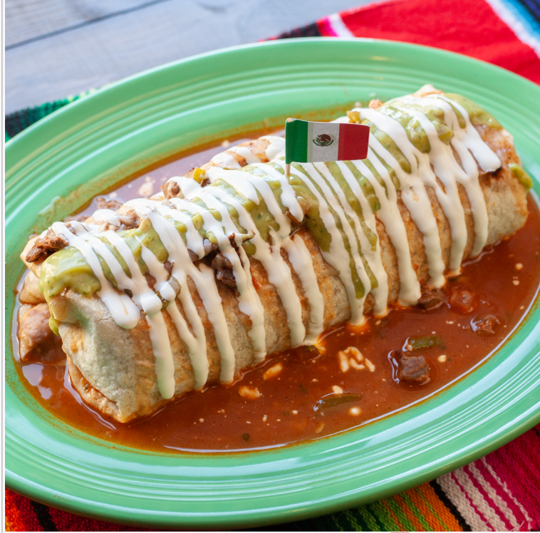 Order Ranchero Burrito food online from Osuna Restaurant store, Walnut on bringmethat.com