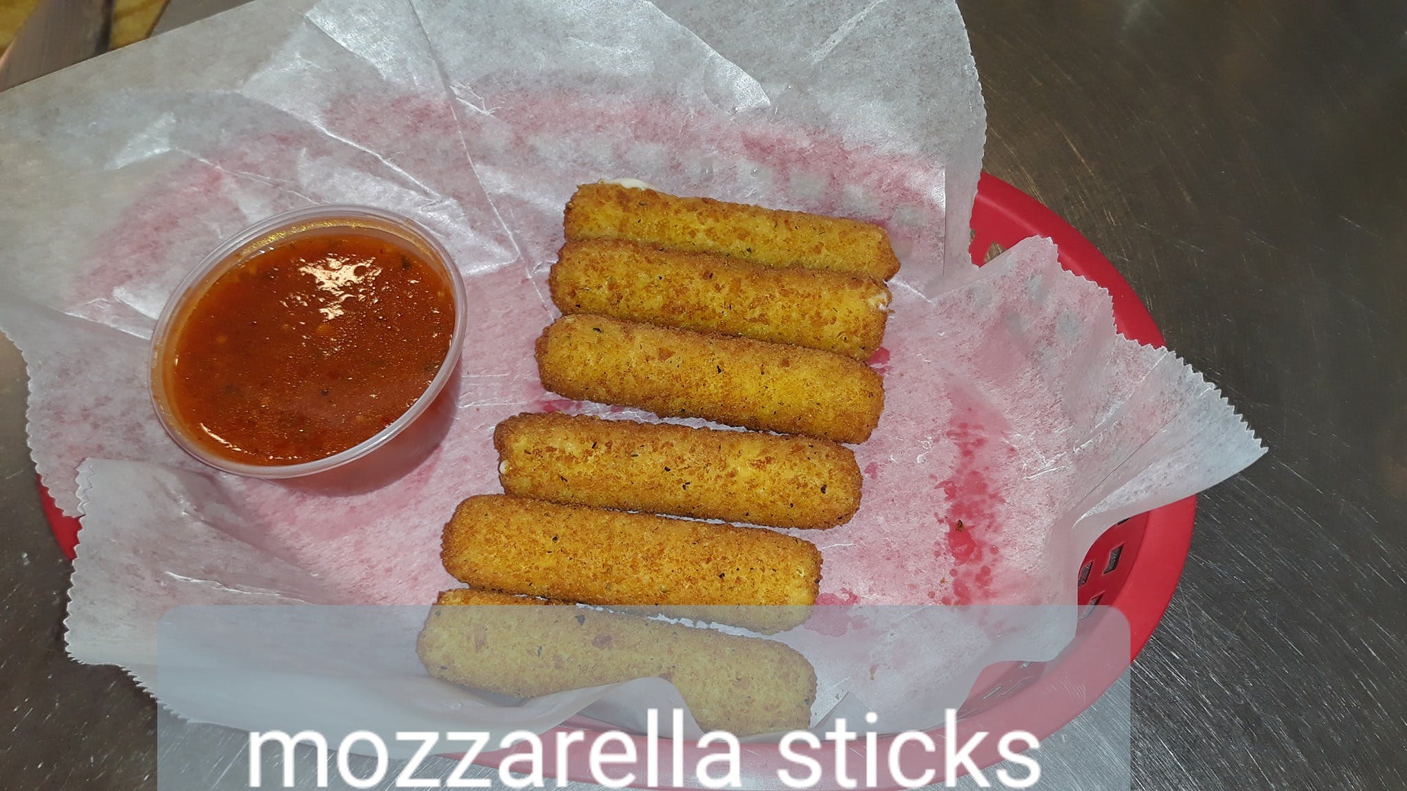 Order Mozzarella Sticks - 6 Pieces food online from Guerrero's tacos & pizza store, Chicago on bringmethat.com