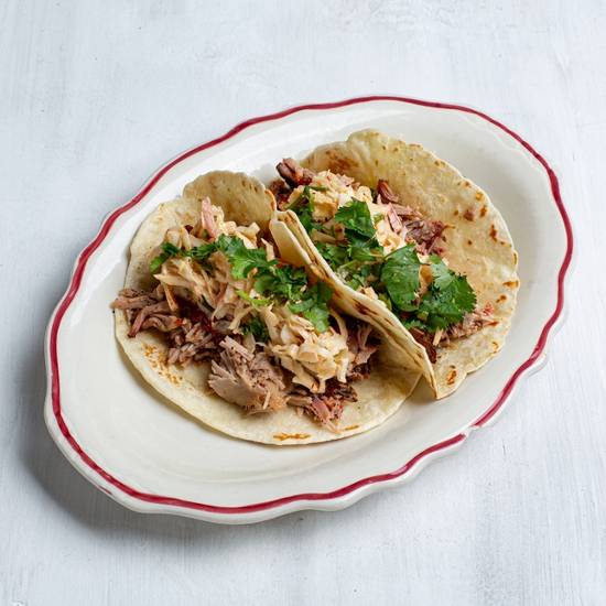 Order BBQ Pork Taco food online from Little Donkey Mexican Restaurant | Homewood store, Birmingham on bringmethat.com
