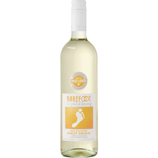 Order Barefoot Pinot Grigio Bright & Breezy (750 ML) 141516 food online from Bevmo! store, Chino on bringmethat.com