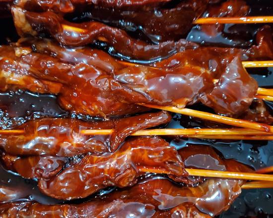 Order Marinated Flank Sticks (1lb) food online from Cow Palace Butcher Shop store, Middle Island on bringmethat.com