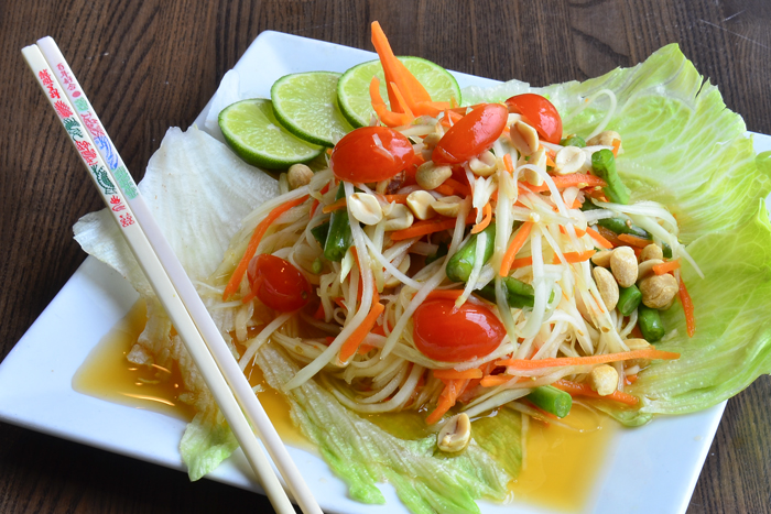 Order Somtum Salad food online from Rainbow Thai store, Westport on bringmethat.com