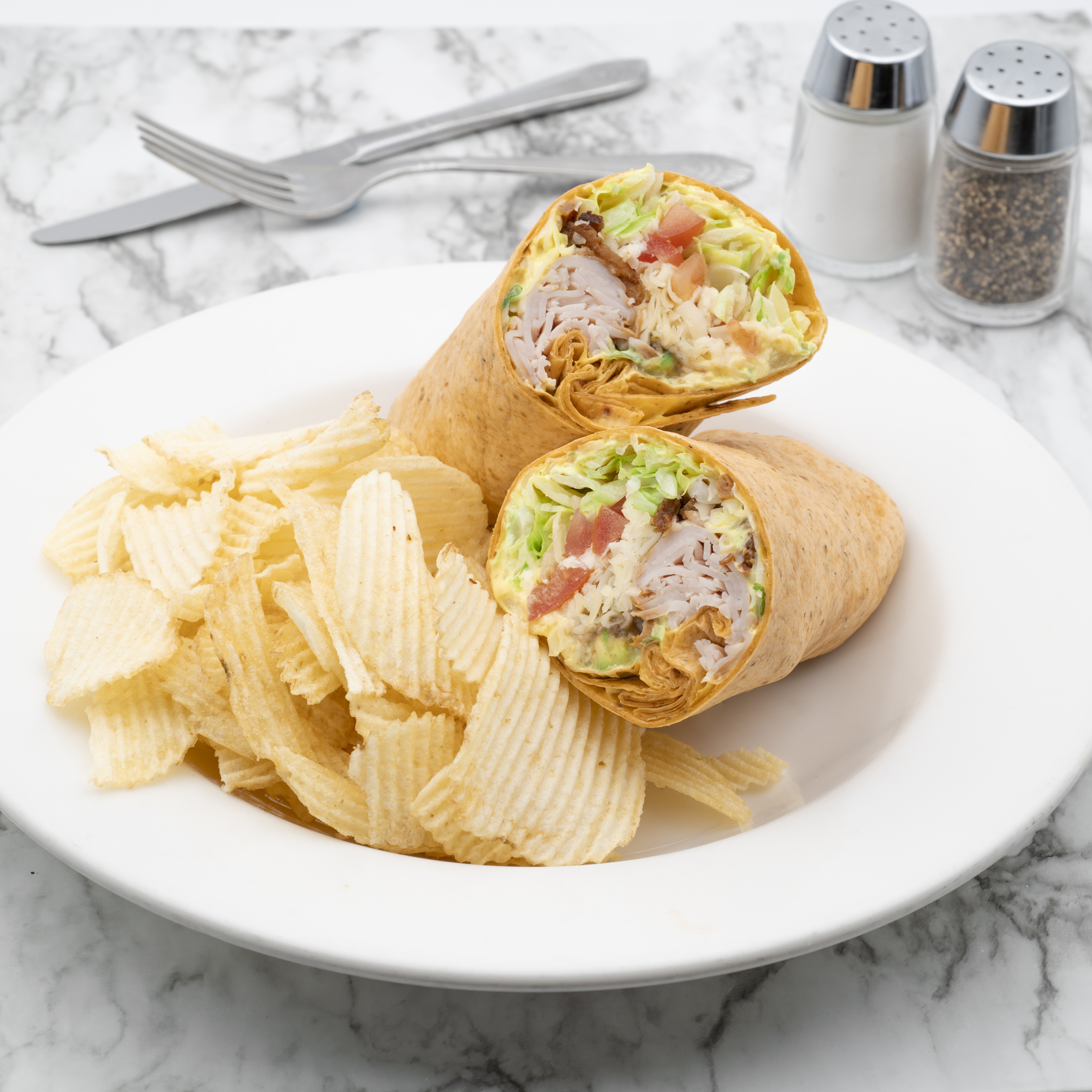 Order Turkey Bacon and Avocado Wrap food online from The Original Pancake House store, Fort Worth on bringmethat.com