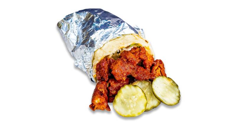 Order NASHVILLE HOT CRISPY CHICKEN BURRITO food online from Bubbakoo's Burritos - Freehold store, Freehold Township on bringmethat.com