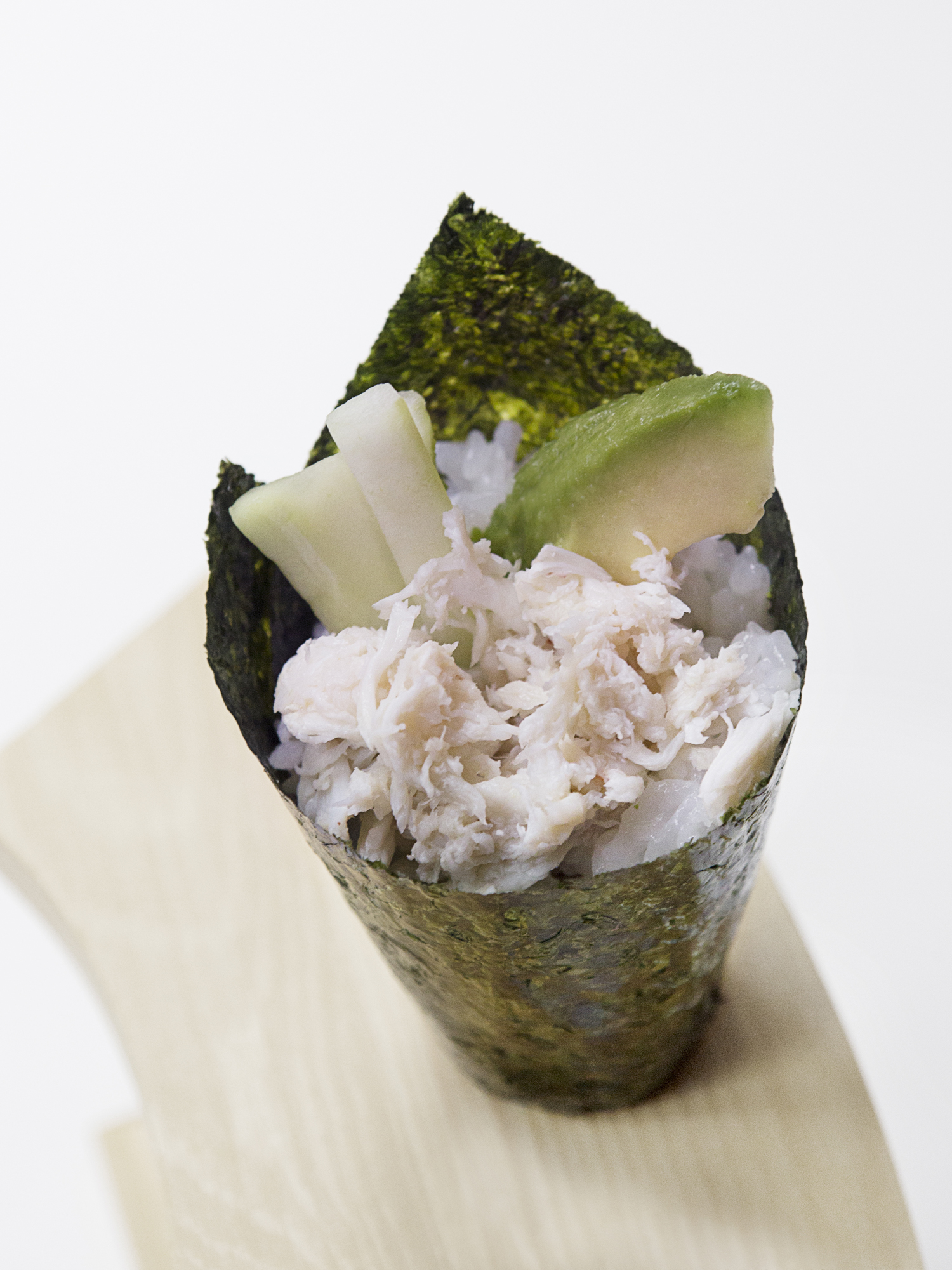 Order Blue Crab Handroll food online from Aki Sushi store, New York on bringmethat.com