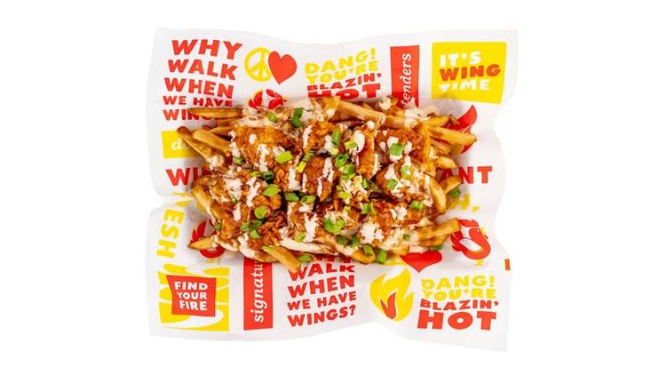 Order stingin' honey garlic loaded fries* food online from Wingstand By Jefferson store, Kansas City on bringmethat.com
