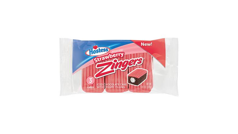 Order Hostess - Strawberry Zingers - Triple Pack food online from Trumbull Mobil store, Trumbull on bringmethat.com