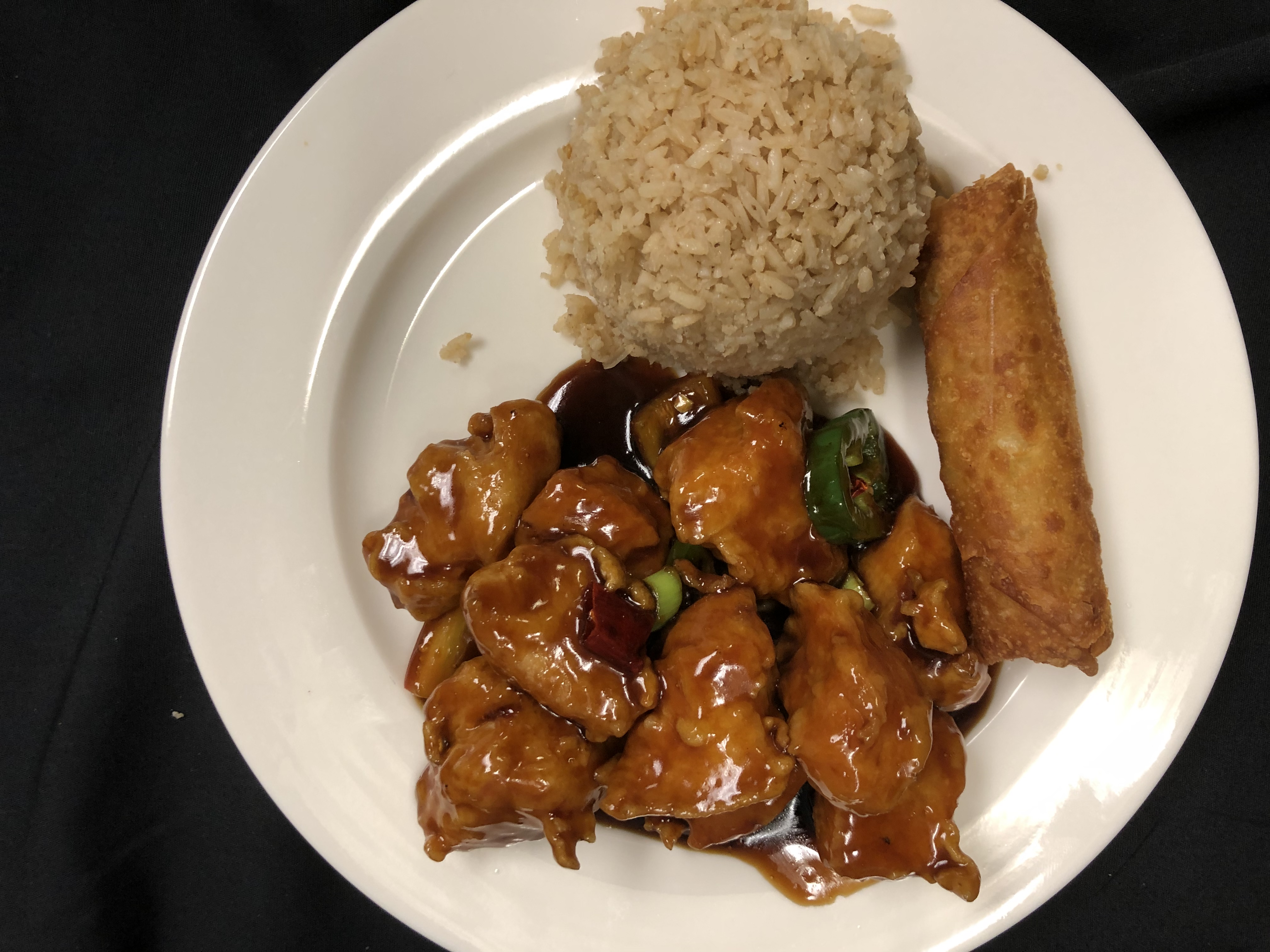Order General Tso's Chicken Combo food online from Taipei Express store, Houston on bringmethat.com