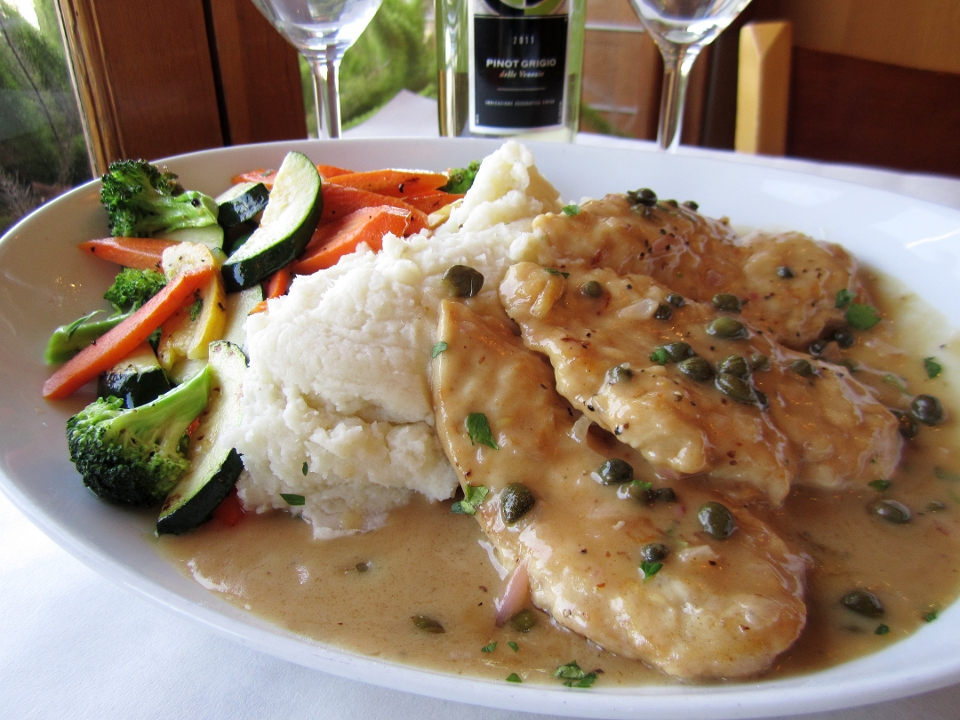 Order Chicken Piccata food online from Louise's Trattoria store, Los Angeles on bringmethat.com