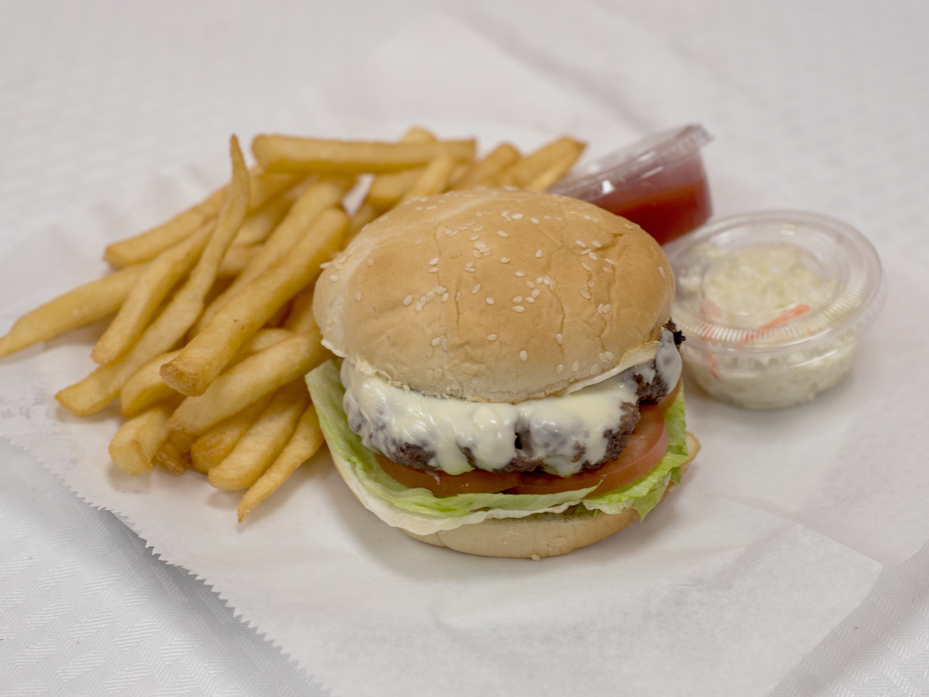 Order Cheeseburger food online from Pizza Brothers store, Pikesville on bringmethat.com