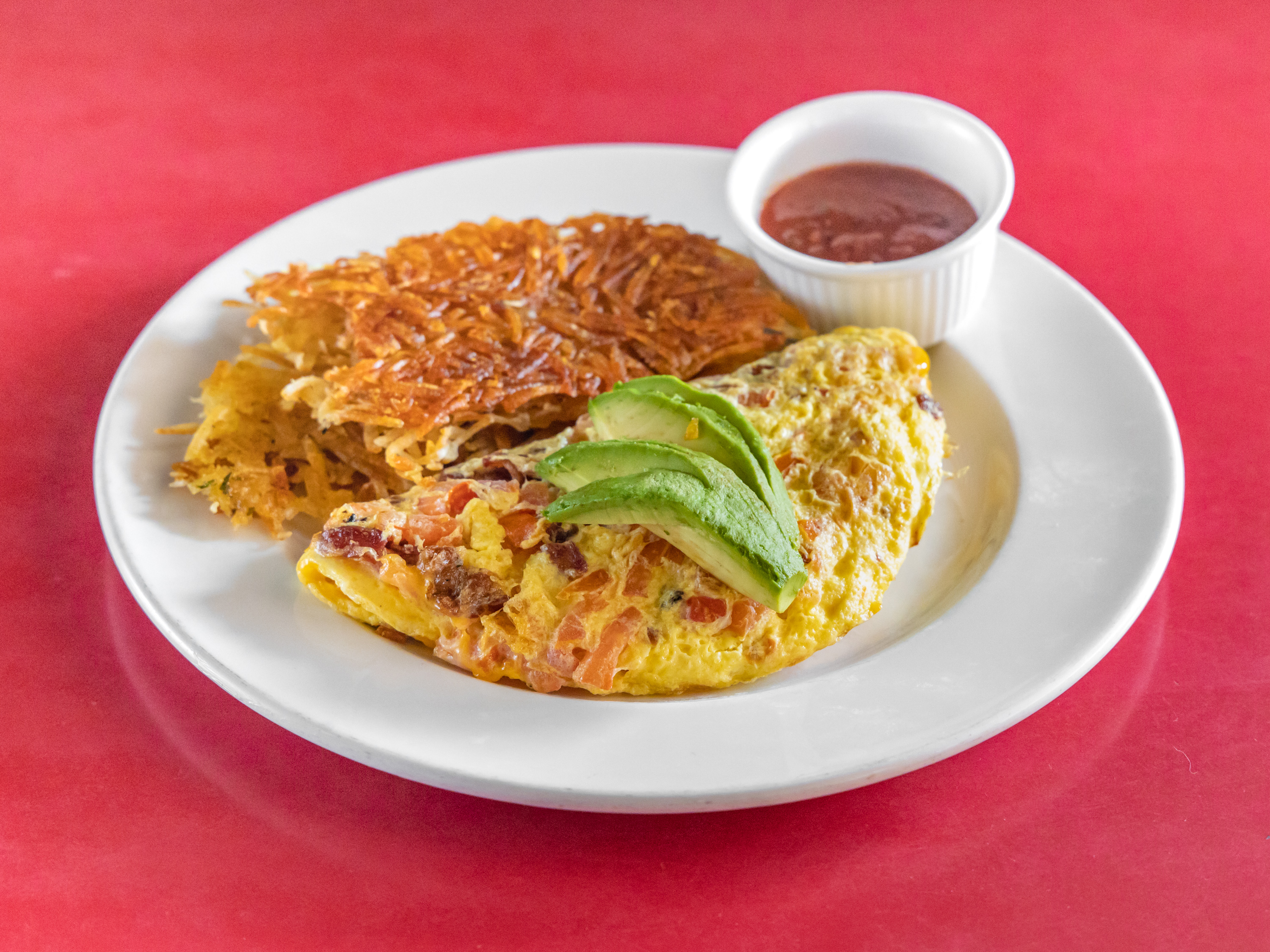 Order California Avocado Omelette food online from Millies Restaurant store, Los Angeles on bringmethat.com