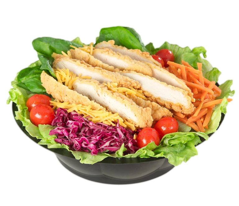 Order Chicken Strip Salad food online from Braums Ice Cream & Dairy Strs store, Haltom City on bringmethat.com