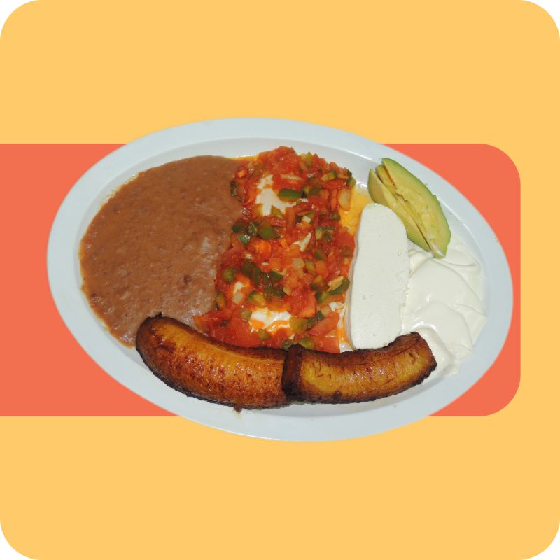 Order Huevos Ranchero Desayuno food online from El Tikal store, Lynn on bringmethat.com