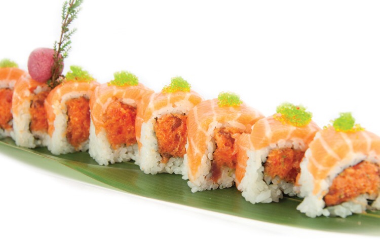 Order Crunchy Salmon Roll food online from Toro Sushi Bar store, Montclair on bringmethat.com