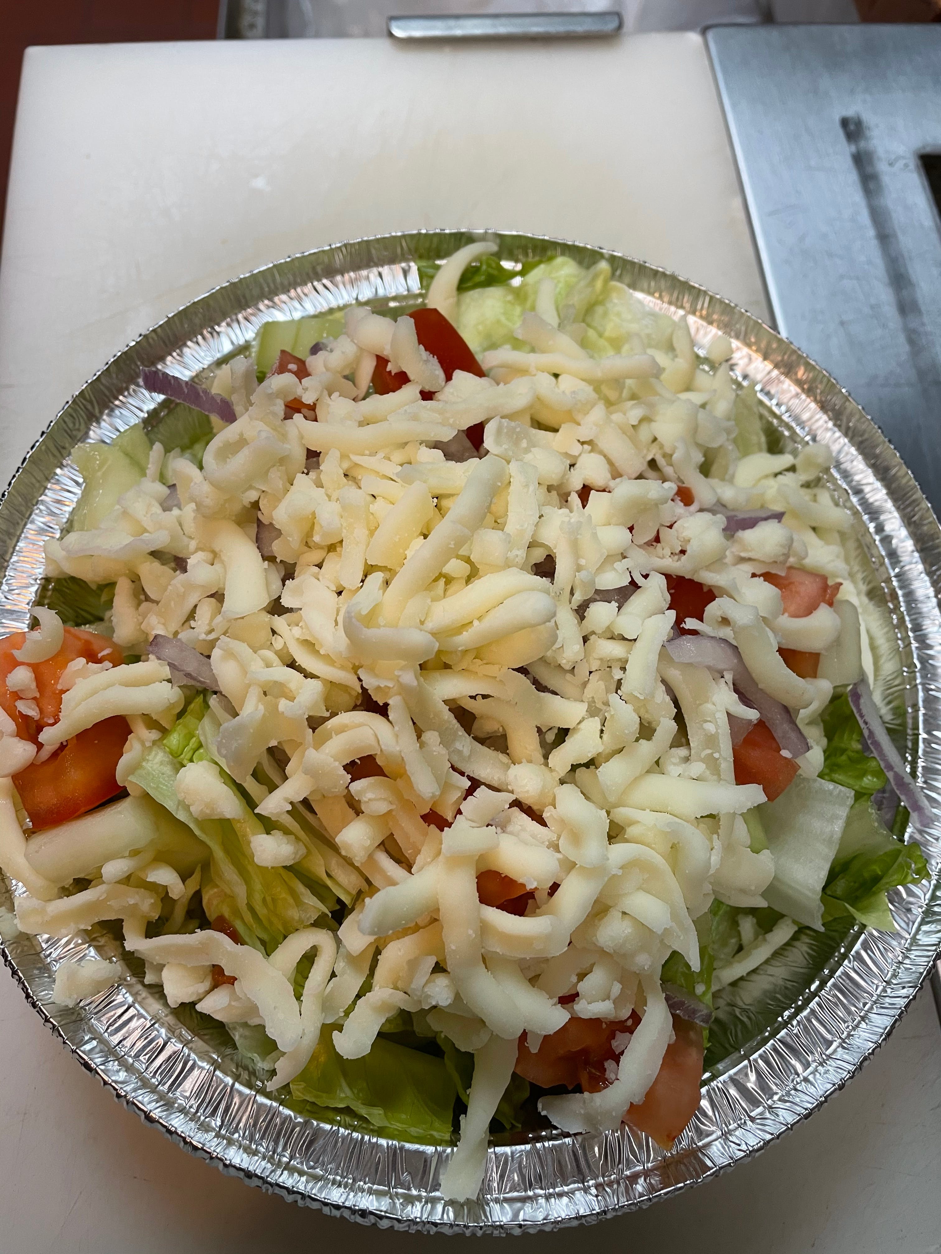 Order Tossed Salad with Cheese - Small food online from Michelangelo's Pizza store, East Brunswick on bringmethat.com