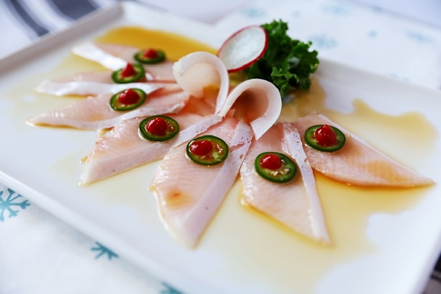Order Yellowtail Sashimi with Jalapeno food online from Shogun store, Albany on bringmethat.com