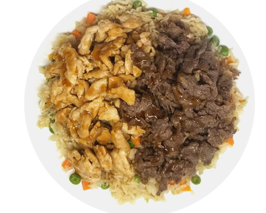 Order M4. Chicken and Beef food online from Ufo Hibachi Express store, Roswell on bringmethat.com