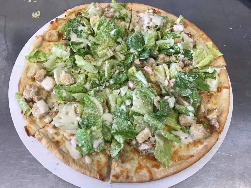 Order Chicken Caesar Pizza food online from Nick's Place store, Lexington on bringmethat.com