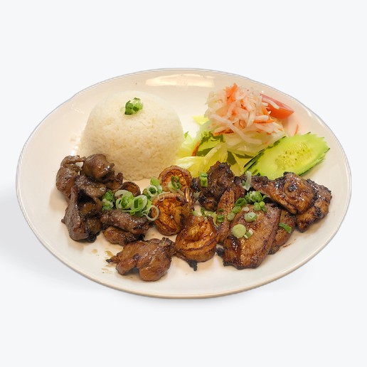 Order 19. Combo Rice Plate for 1 food online from Pho Nation store, Newark on bringmethat.com