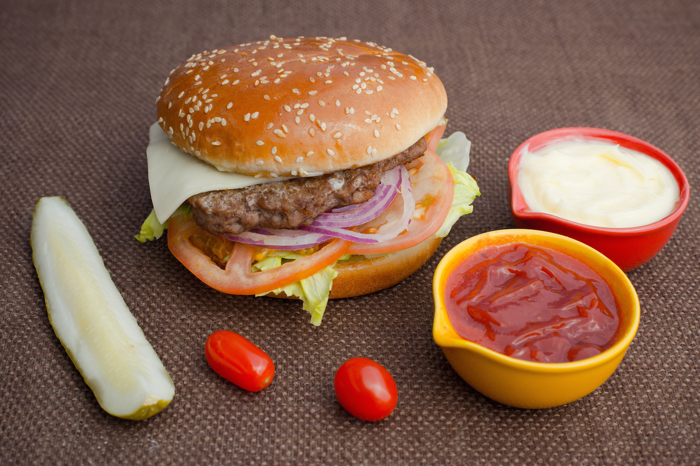 Order Cheeseburger food online from Golden Desserts store, Albany on bringmethat.com