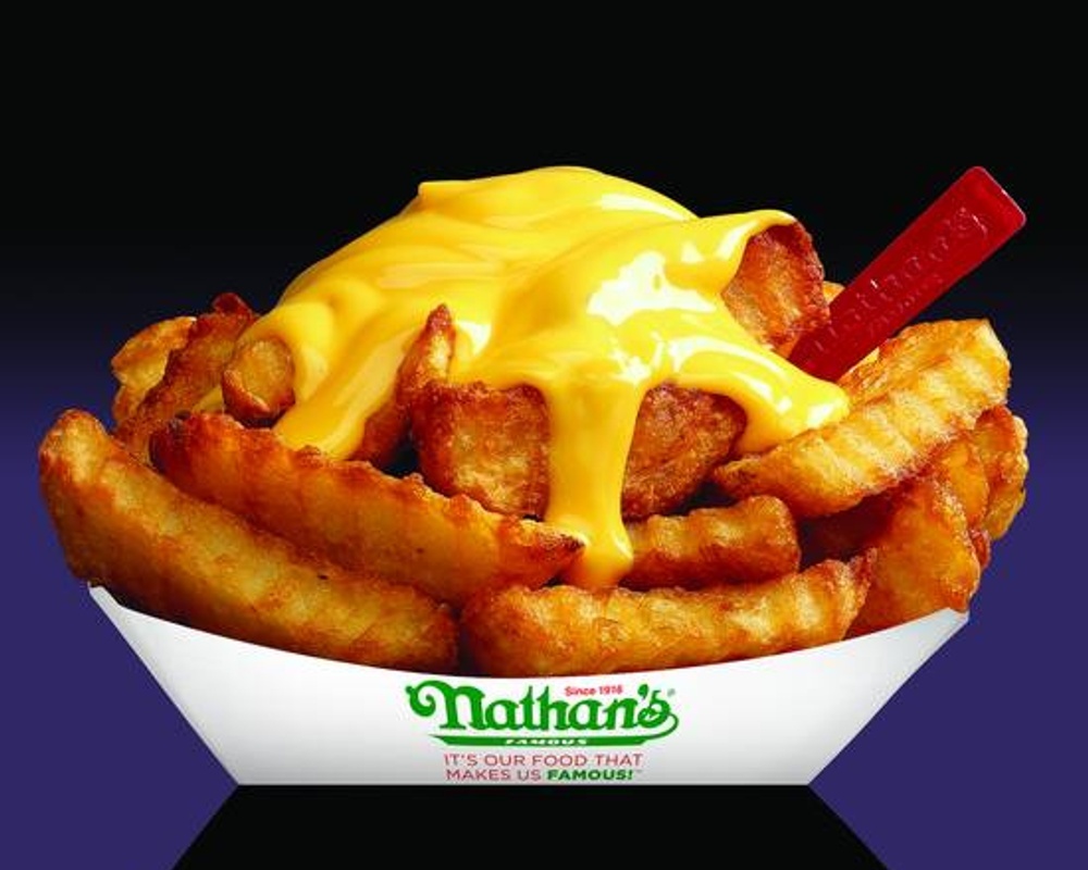 Order Cheese Fries food online from Nathan's Famous store, Lancaster on bringmethat.com