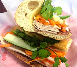Order Pork Roll Sandwich food online from Crispy Banh Mi store, Charlotte on bringmethat.com