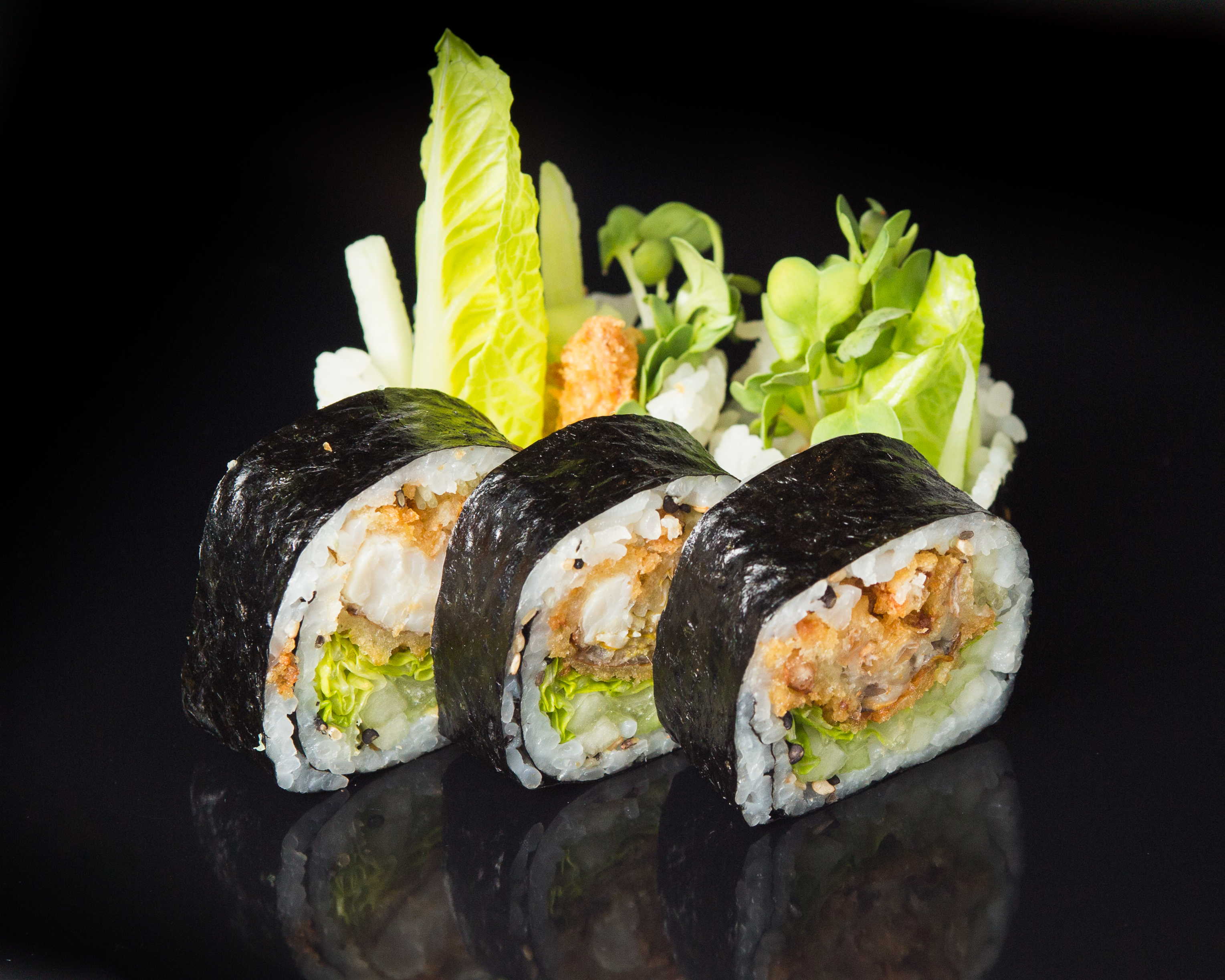 Order 4 Pieces Spider Roll food online from Sushi Sakura Express store, Houston on bringmethat.com