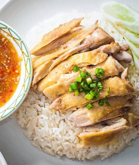 Order Chicken and Rice food online from Flying Monk Noodle Bar, Llc store, Savannah on bringmethat.com