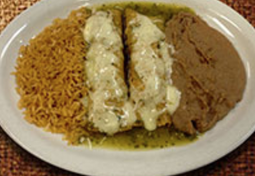 Order Enchiladas Verdes food online from Two Amigos store, Houston on bringmethat.com