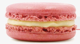 Order Rose Lychee Macarons food online from Caffe Bene store, Jackson Heights on bringmethat.com