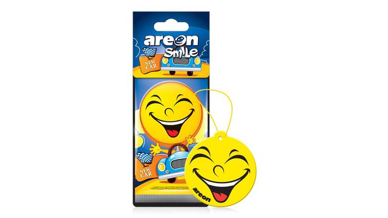 Order Areon Smile New Car Air Freshener food online from Route 7 Food Mart store, Norwalk on bringmethat.com