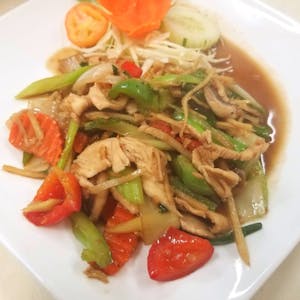 Order Fresh Ginger Sauce with Chicken food online from Nine Elephants store, Corning on bringmethat.com