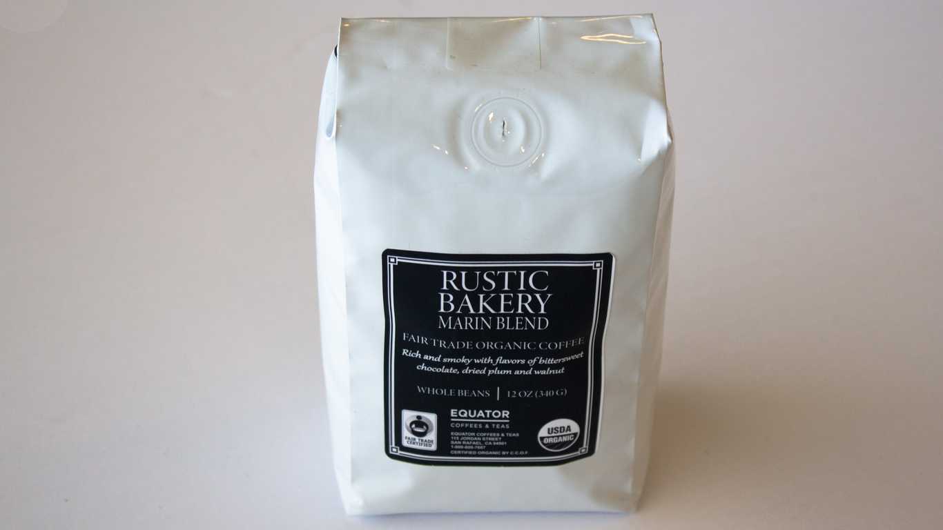 Order Bag of Equator Coffee - Rustic Blend, 12 oz. food online from Rustic Bakery store, Larkspur on bringmethat.com