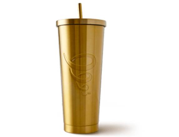 Order Holiday Tumbler - Gold food online from Jamba Juice store, Phoenix on bringmethat.com