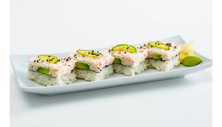 Order California Roll Pressed Sushi food online from Pokeworks store, Mountain View on bringmethat.com