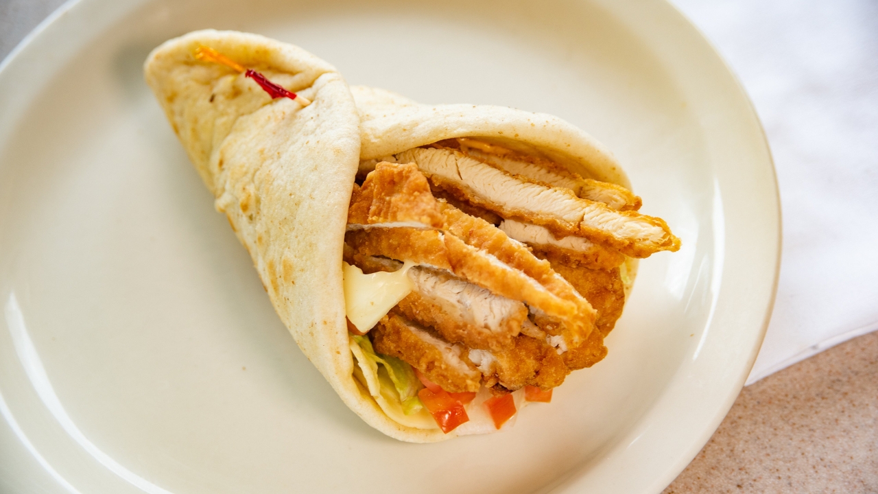 Order CHICKEN FINGER PITA food online from Leo's Coney Island store, Sterling Heights on bringmethat.com