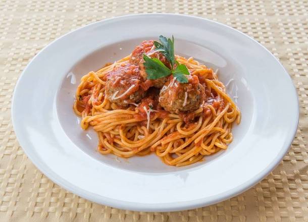 Order Spaghetti and Meatballs food online from Milano Ristorante store, Round Rock on bringmethat.com