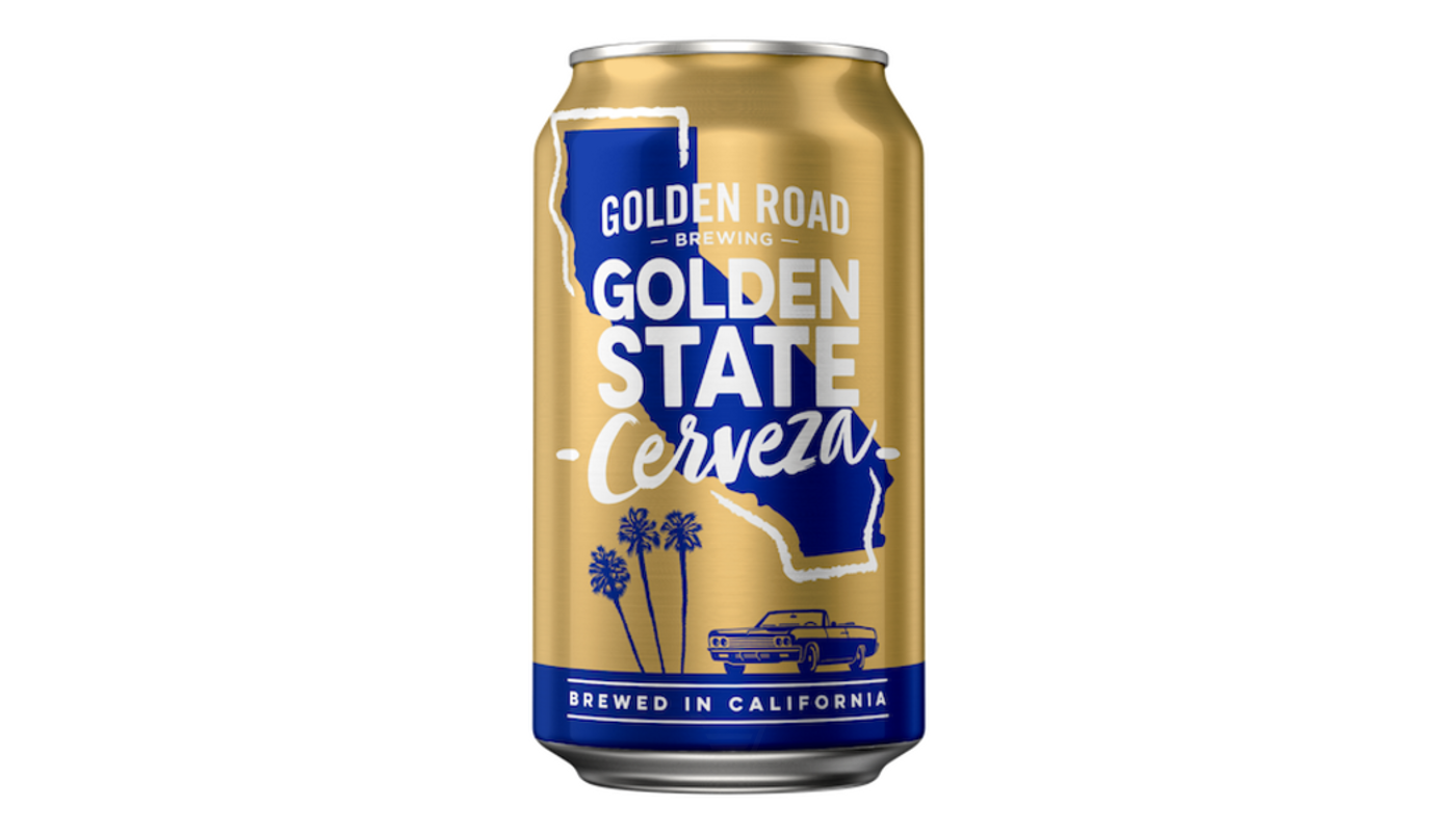 Order Golden Road Golden State Cerveza 6 pack 12oz Cans food online from Liquor Palace store, Burbank on bringmethat.com
