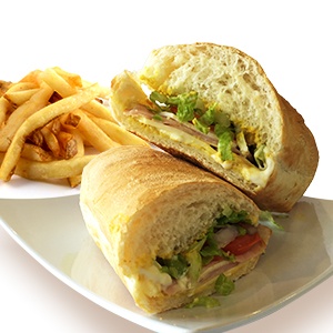 Order Ham and Cheese Sandwich food online from Pizza man & italian cuisine store, Pasadena on bringmethat.com