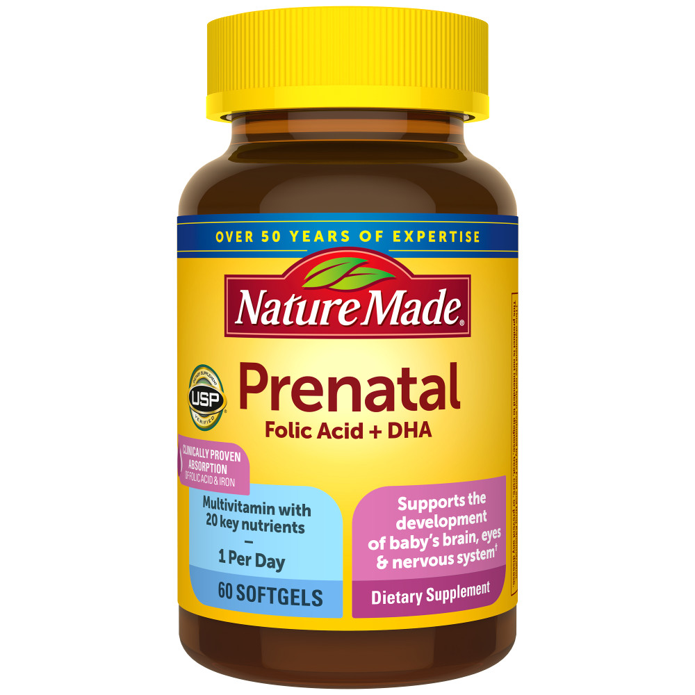 Order Nature Made Prenatal Multivitamin + DHA Softgels - 200mg, 60 ct food online from Rite Aid store, Cathedral City on bringmethat.com