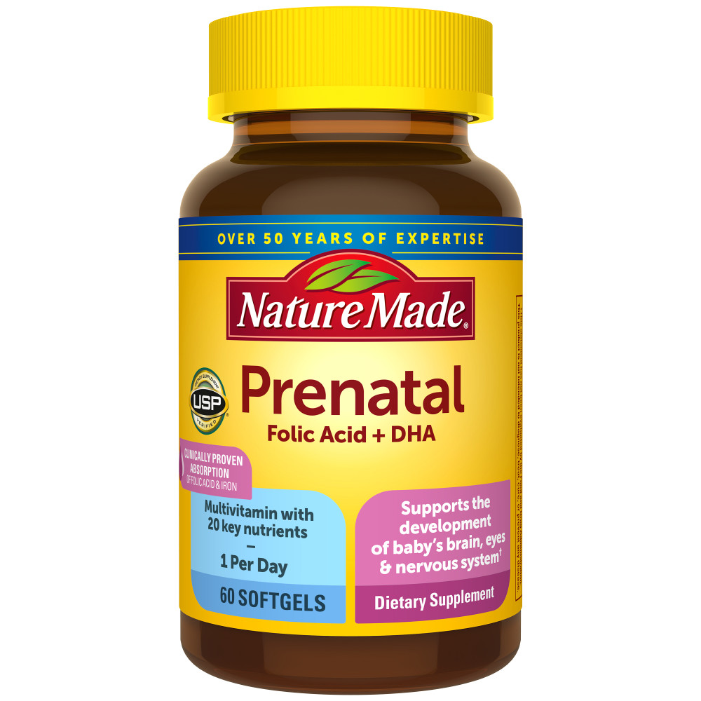 Order Nature Made Prenatal Multivitamin + DHA Softgels - 200mg, 60 ct food online from Rite Aid store, Antelope on bringmethat.com