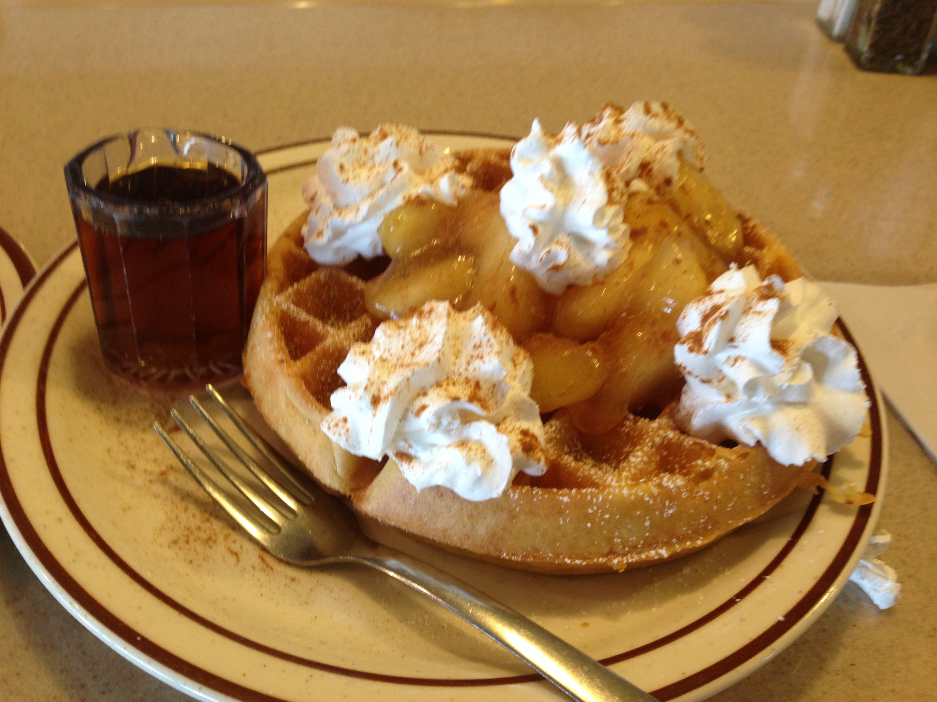 Order Nutty Waffle food online from Old Mill Cafe store, Modesto on bringmethat.com