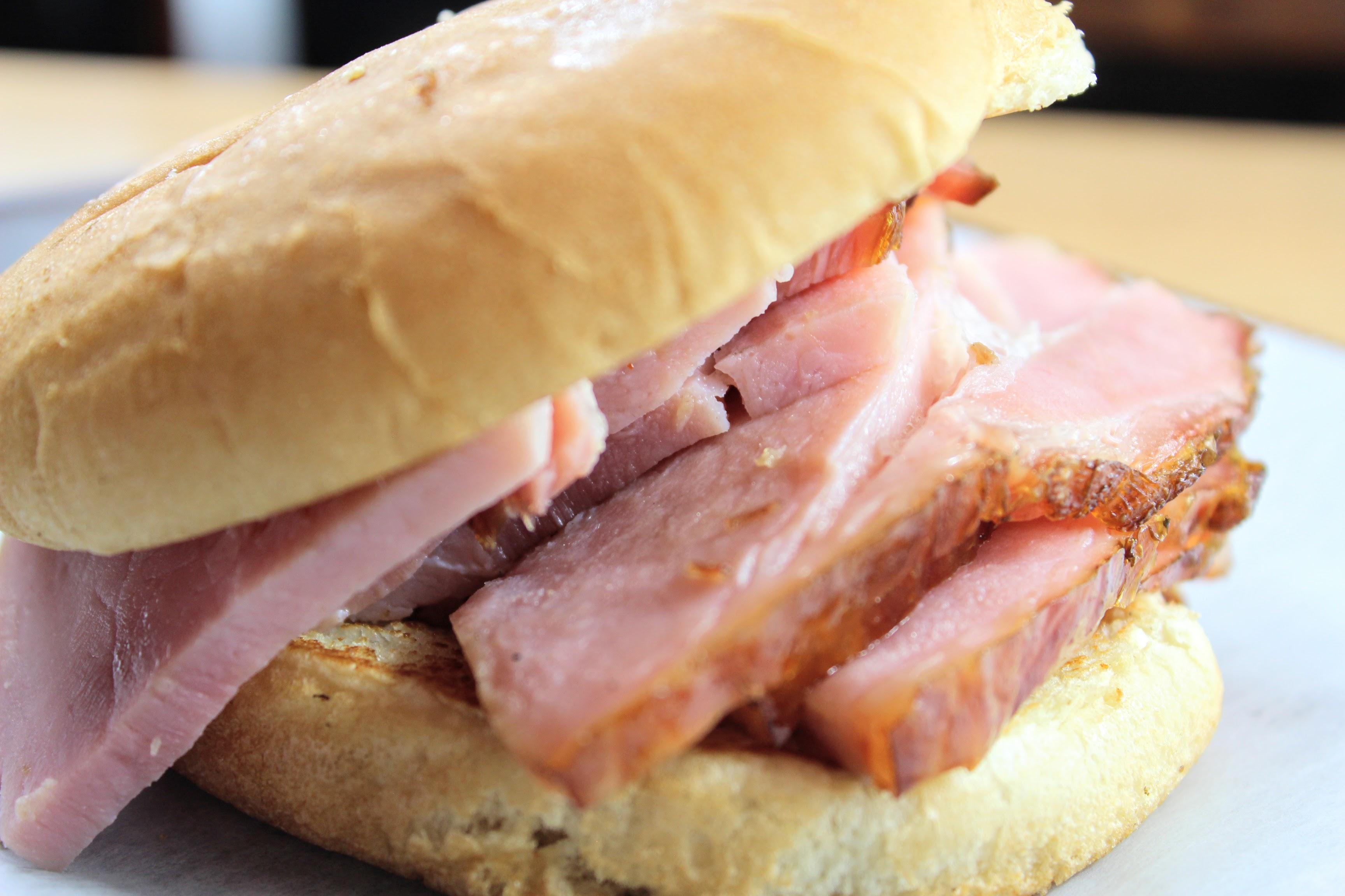 Order Ham Sandwich food online from Mckenzie's Barbeque store, Conroe on bringmethat.com