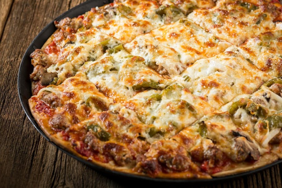 Order Create Your Own Pizza (Thin Crust) - 12" (12 Slices) food online from Rosati store, Prescott on bringmethat.com
