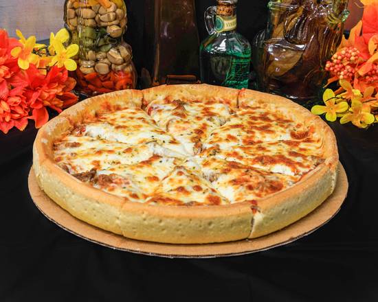 Order Deep Dish Pizza food online from Taylor Street Pizza store, Algonquin on bringmethat.com