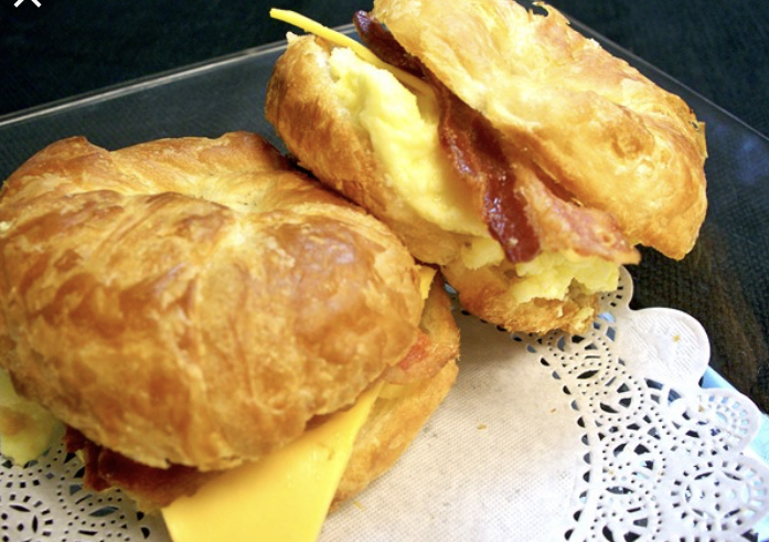 Order Croissant Bacon Egg and Cheese   food online from Taste Cafe & Grill store, Ozone Park on bringmethat.com