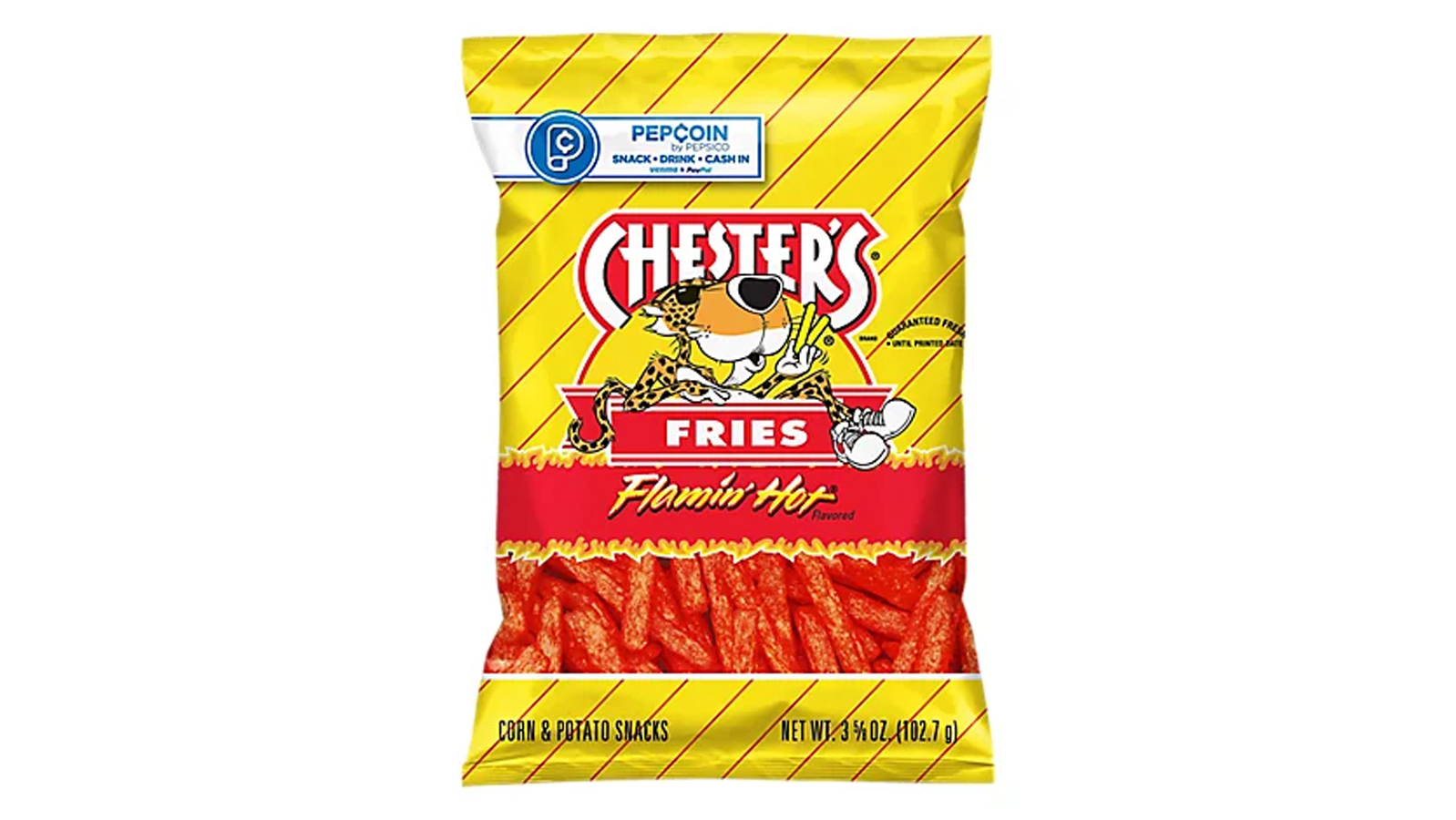 Order Chester's Hot Fries 3.625oz food online from Extramile store, San Bernardino on bringmethat.com