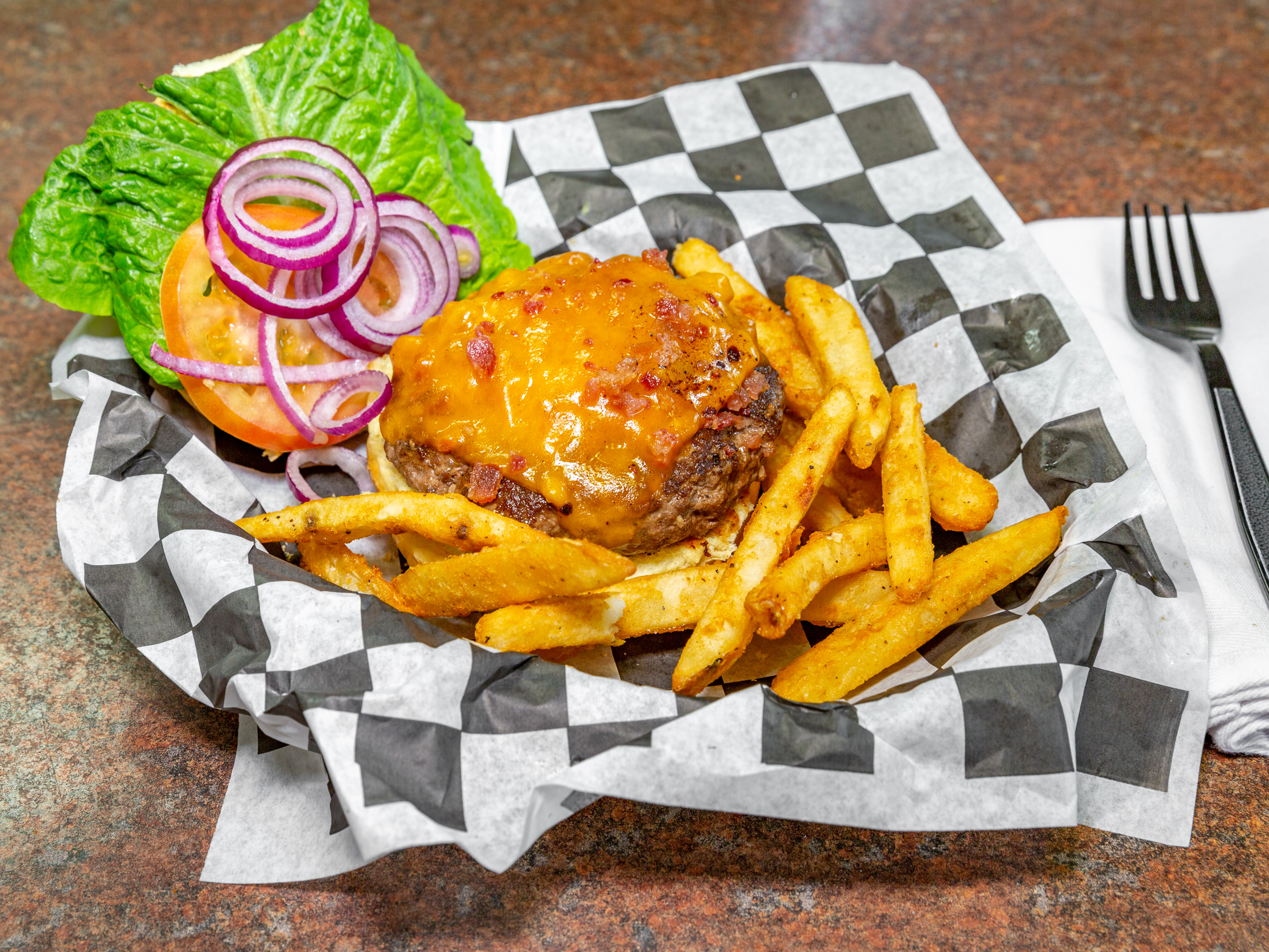 Order Mac and Cheese Burger food online from The Burger Shack store, Whitehall on bringmethat.com